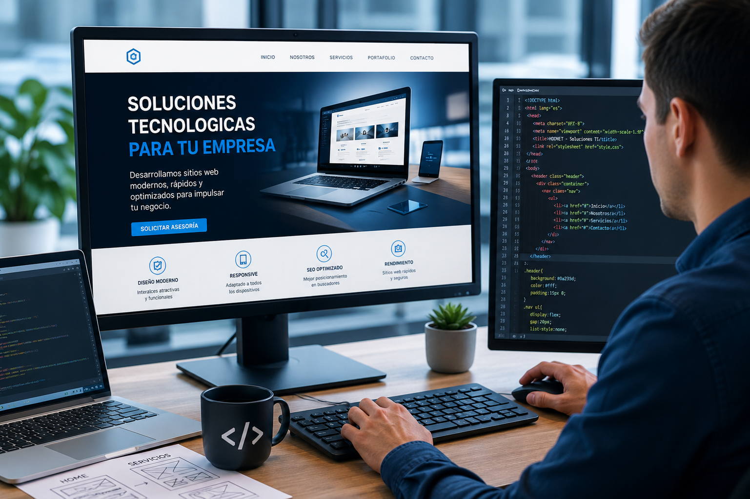 Desarrollo de páginas web profesionales optimizadas para Google y dispositivos móviles